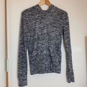 Aeropostale heather gray light zip up hoodie